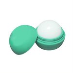 Custom Printed Round Scented Lip Balm - Green