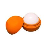 Custom Printed Round Scented Lip Balm - Orange