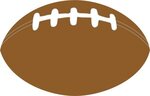 Custom Printed Small Football Foam Stress Reliever - Brown