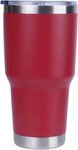 Custom Printed Stainless Steel Vacuum Tumbler 30oz - Red