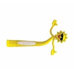 Custom Printed Sun Bend-A-Pen Full Color - Yellow