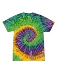 Custom Printed Tie-Dyed T-Shirt - Mardi Gras