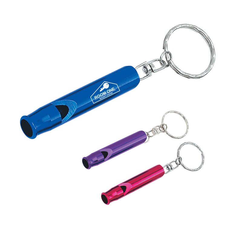 Main Product Image for Custom Printed Whistle Key Ring