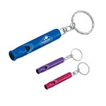 Custom Printed Whistle Key Ring -  