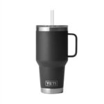 Custom Printed Yet Rambler Mug - Laser engraved 35 oz - Black