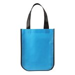 Custom Printed Yuma Non-Woven Curve Bottom Tote Bag - Sky Blue
