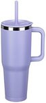 Custom SENSO(R) Summit Insulated Stainless Mug w/ Straw 40 oz - Purple