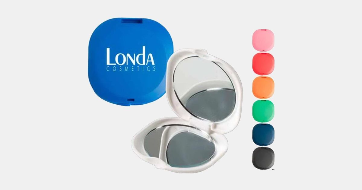 Custom Printed Double Diva (TM) Compact Mirror with your logo