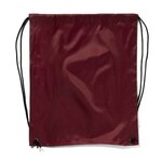 Drawstring Cinch up Backpack - Burgundy