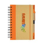 Eco-Inspired Hardcover Notebook & Pen - Full Color -  