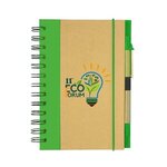 Eco-Inspired Hardcover Notebook & Pen - Full Color -  