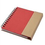 Eco Magnetic Notebook with Sticky Notes & Pen -  