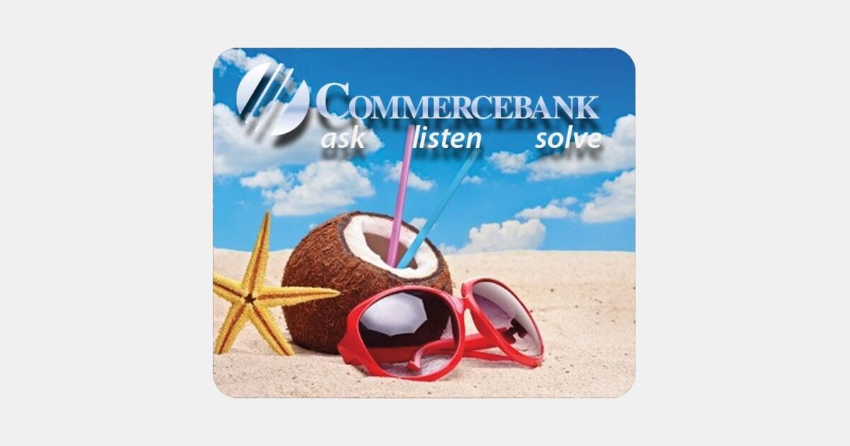 Pad Mini Rectangle Econo Rectangle Mouse Pad USA Made with your logo | MiniThrowBalls.com