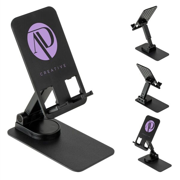 Main Product Image for Custom Printed Ellipse 360 Degree Rotation Steel Phone Stand