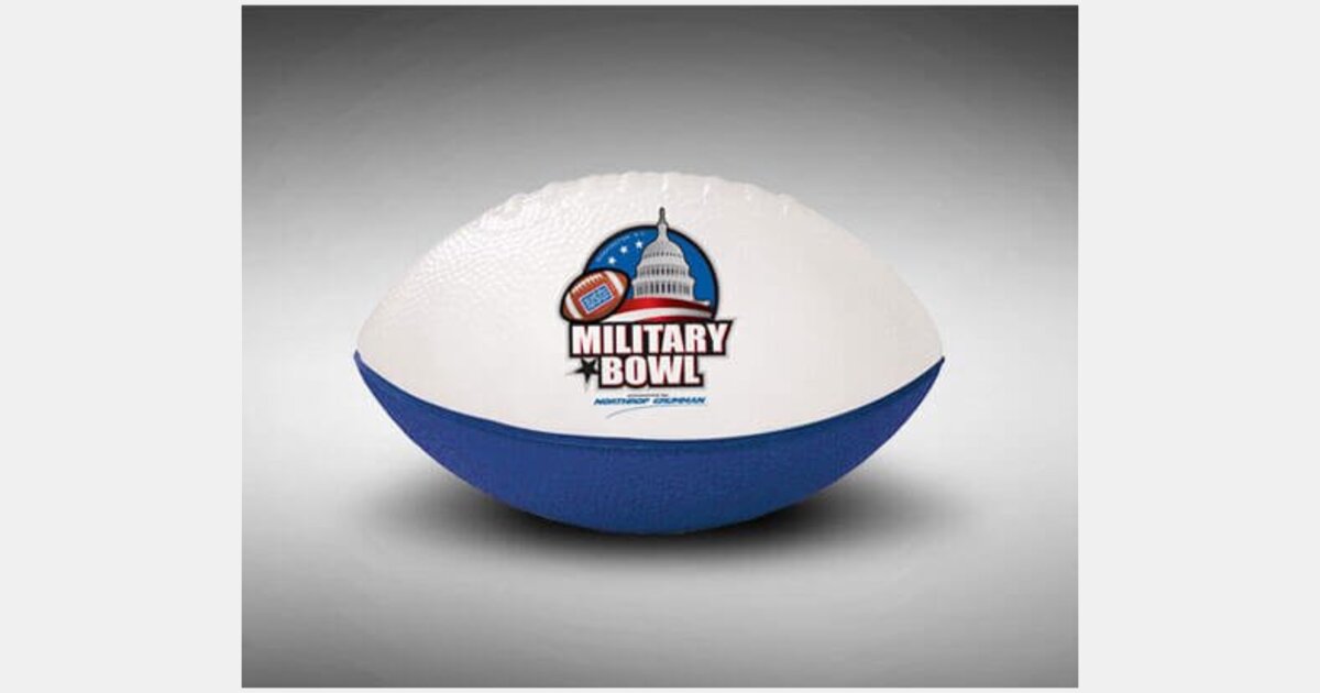 Foam Footballs 3" Long White Top with your logo