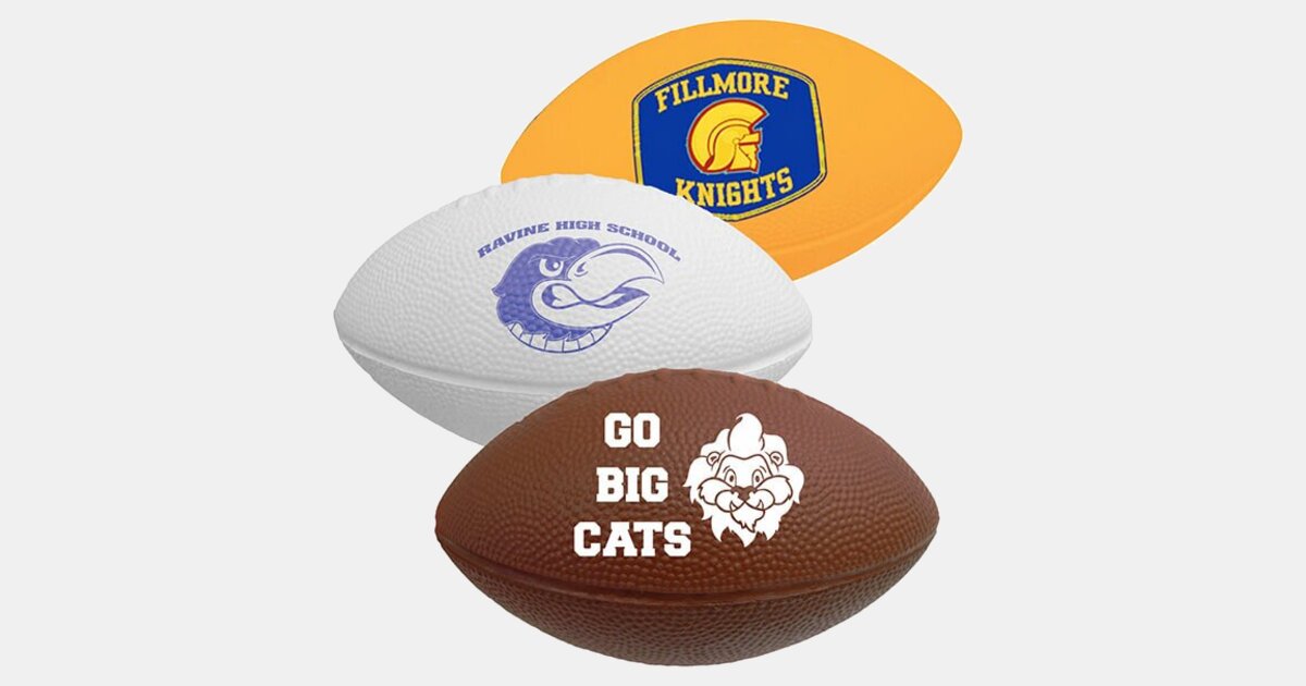 Custom Printed Foam Footballs Nerf Like -10" with your logo ...