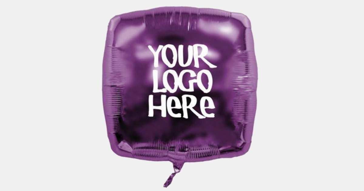 Custom Printed Foil Square Helium Balloons 22