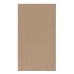 Foil Stamped 1-Ply Kraft 1/8 fold Dinner Napkin - Kraft