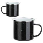 Foundry 16 oz Enamel-Lined Iron Coffee Mug - Black