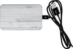 FSC(R) Bamboo 5000mAh Dual Port Power Bank with Wireless Charger - Multi Color