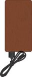 FSC(R) Mahogany 5000mAh Power Bank with 15W Magnetic Wireless - Mahogany