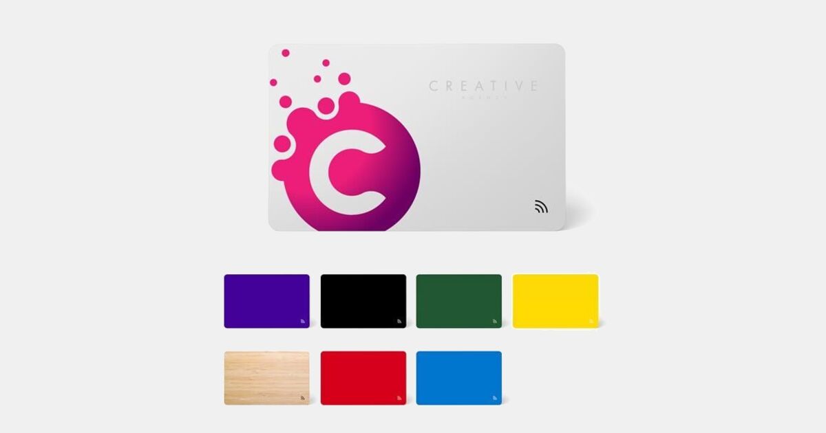 Full Color Linq Digital Business Card with your logo | MiniThrowBalls.com