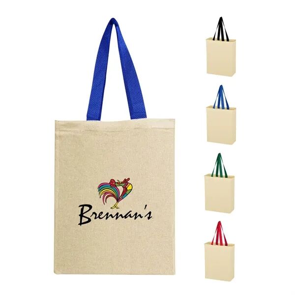 Main Product Image for Full Color Natural Cotton Canvas Tote Bag