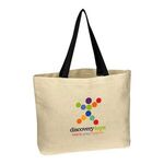 Full Color Natural Cotton Canvas Tote Bag -  