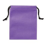 Full Color Non-Woven Drawstring Pouch - Purple