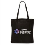 Full Color Non Woven Tote Bag - Black