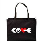 Full Color Standard Non Woven Tote - Black