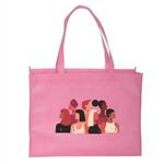 Full Color Standard Non Woven Tote - Pink