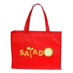 Full Color Standard Non Woven Tote - Red