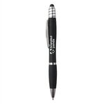 Fullerton Velvet-Touch MGC Spin Top Stylus Pen - Metallic Black