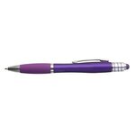 Fullerton Velvet-Touch MGC Spin Top Stylus Pen - Metallic Purple