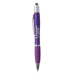 Fullerton Velvet-Touch MGC Spin Top Stylus Pen - Metallic Purple