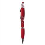 Fullerton Velvet-Touch MGC Spin Top Stylus Pen - Metallic Red