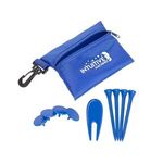 Golf Kit in Pouch - Blue