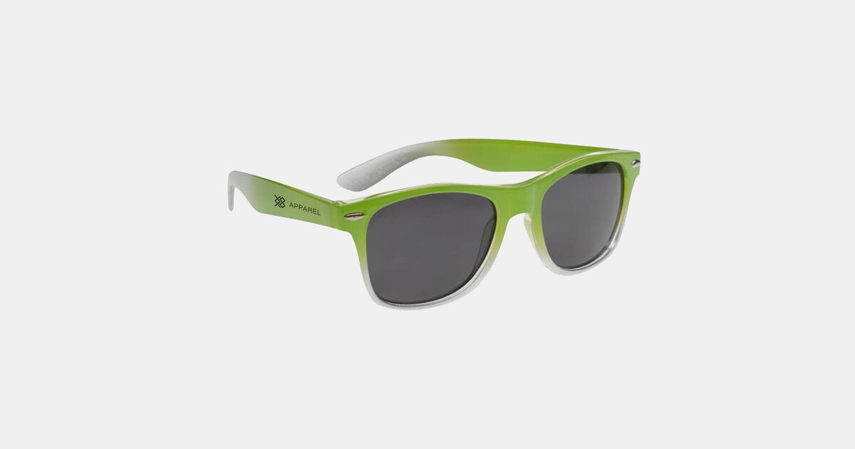 Custom Printed Gradient Malibu Sunglasses With Your Logo 0128