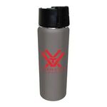 Halcyon® 20 oz. Sport Bottle w/ Push Button Lid - Gray