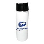 Halcyon® 20 oz. Sport Bottle w/ Push Button Lid - White