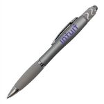 Halcyon® Silhouette Spin Top Pen with Stylus - Silver