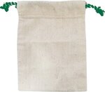 Handy Canvas First Aid Kit - Natural With Green Stripe Strings