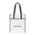 Harlow Laminated Recycled Shopper - Black