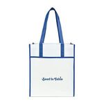 Harlow Laminated Recycled Shopper - Royal Blue