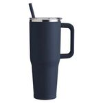 Harriton 40oz Vacuum Travel Mug - Dark Navy