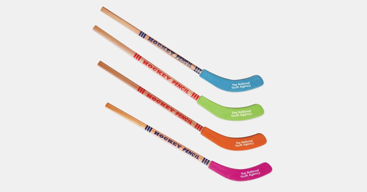 Hockey Stick Pencil with your logo