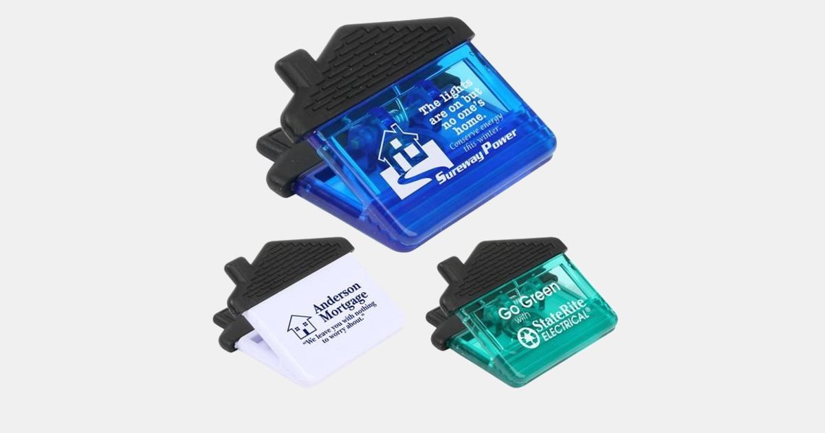 Small Power Clips Marketing House & Home Magnetic Power Clip with your logo ...