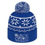 Buy Custom Embroidered Snowflake Knit Cap w/ Cuff