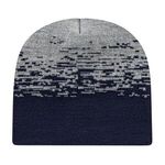 In Stock Static Pattern Knit Beanie - True Navy-heather